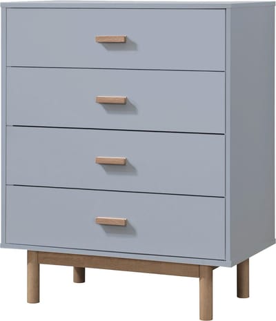 Melanie-Commode - 4-laden - Grijs Eikenlook