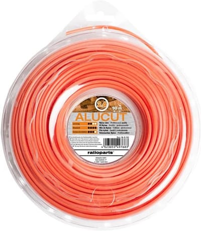 Nylondraad 2,4 mm Rond voor Grasmaaier 90 m Oranje