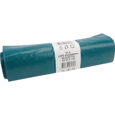 Vuilniszak ldpe 65x140  240l. 1 rol 10st