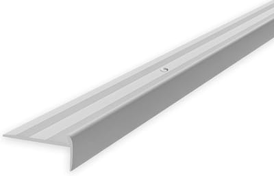 Traprandprofiel Aluminium - Trapneusprofiel Hoekprofiel - Trap Afwerken - Geanodiseerd Aluminium - 1.8 Meter - Zilver