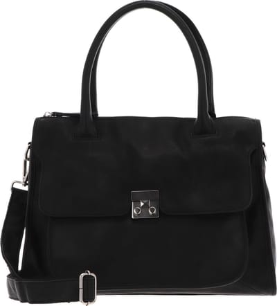 FREDsBRUDER Leren Schoudertas Handtas Treasure Handbag Black Zwart
