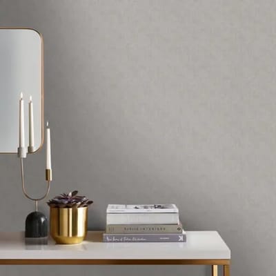 Decomode Vliesbehang Linen Shimmer - Lichtgrijs - 10,05 M X 52 Cm