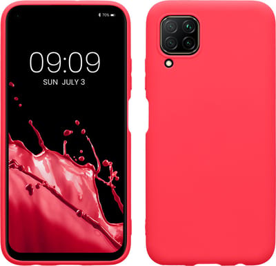kwmobile telefoonhoesje geschikt voor Huawei P40 Lite - Hoesje voor smartphone - Back cover in neon roze