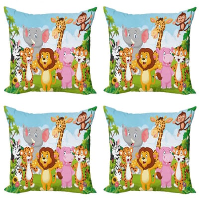 ABAKUHAUS – Kussen 4x60 cm – Dubbelzijdig bedrukt – Multicolor