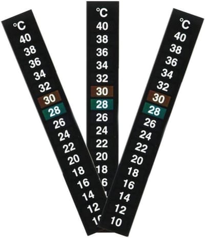 Temperatuur Meter Sticker - 3 Stuks Digitale Thermometer voor Aquarium en Vis Tank