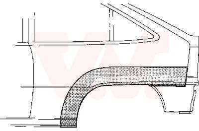 Van Wezel - ACHTER SCHERM VOOR OPEL KADETT E 1984-1993 ARC910688VWAN