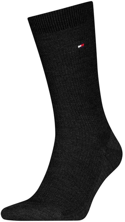 Tommy Hilfiger Herensokken Premium Basket Wool Dark Grey Melange