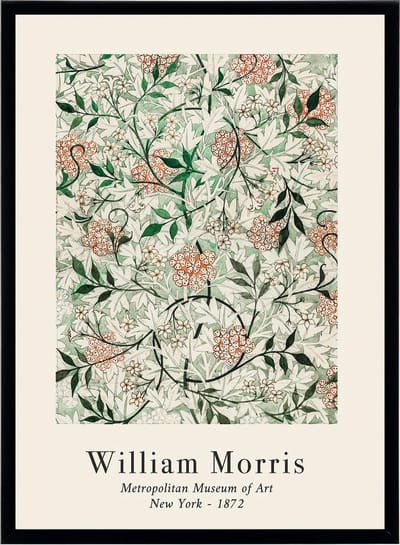 William Morris Poster - Jasmyn Patroon 1862 - Kunst Bloemen en Planten - Art Design Abstract - 50x70 cm