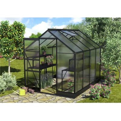 Vitavia Tuinkas Apollo 5000 - Polycarbonaat 4mm - Zwart - 195x261x207cm