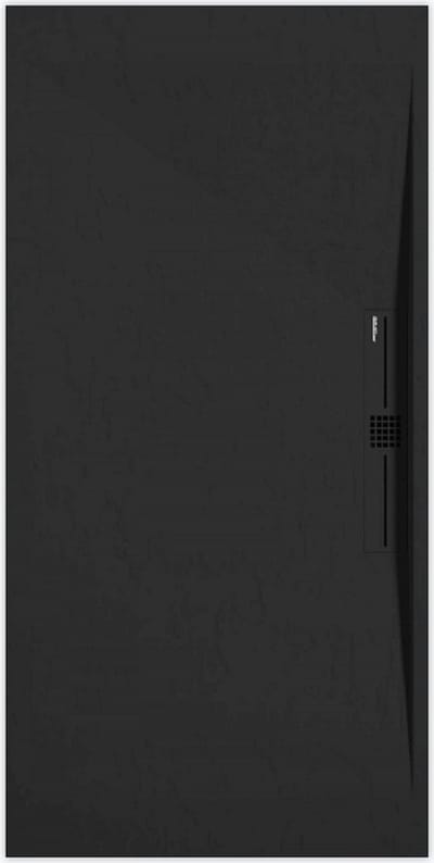 Sanifun douchebak Stone Side Black Slate 1000 x 800 P