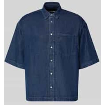 Oversized jeanshemd van mix van katoen en lyocell