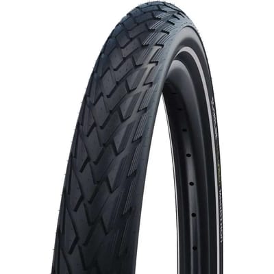 Fiets Buitenband Schwalbe Green Marathon GreenGuard 28 x 1.75"/ 47-622mm - zwart met reflectie
