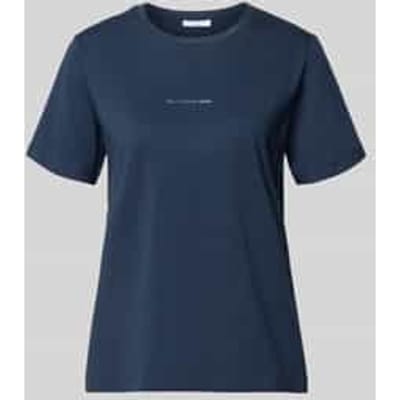 T-shirt met labeldetail