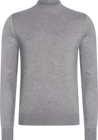 Mario Russo Turtle Neck - Trui Heren - Sweater Heren - Coltrui Heren - Grijs - 3XL