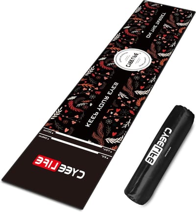 Dart Mat - Vloerbeschermer Darts - Bescherming Vloer - Inclusief Lijnen - 295x65cm - Kleurrijk