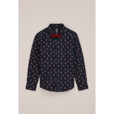 We Fashion Shirt Dark Blue Maat: 146/152 | Overhemden Outlet | Unisex | Blauw