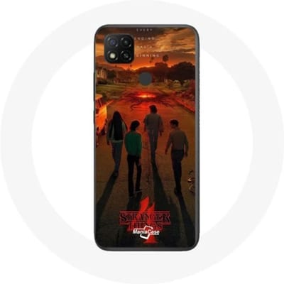 Coque pour Xiaomi Redmi 9C Stranger Things Saison 4 Affiche Art Equipages de la Nouvelle Théorie