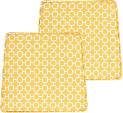 TERNI - Sierkussen set 2 - Geel - Polyester