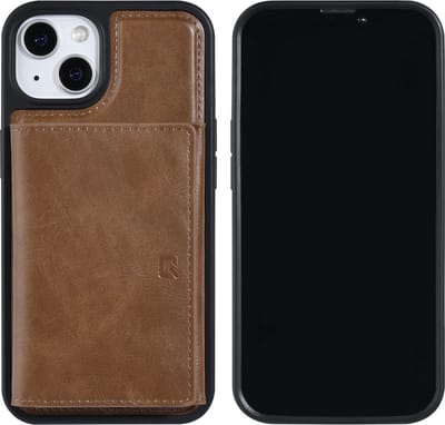 UNIQ Accessory Premium Bruin Back Cover Telefoonhoesje voor Apple iPhone 13 - Bescherm uw Telefoon met PU-Materiaal.