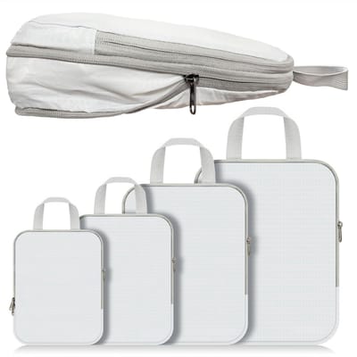 Famanu – Compressie packing cubes - ultralicht en waterafstotend - 4 stuks - reisorganizer voor rugzak en koffer