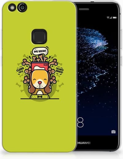Huawei P10 Lite Telefoonhoesje met Naam Doggy Biscuit