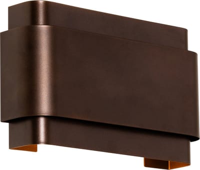 QAZQA coen - Industriele Wandlamp Up Down voor binnen - 2 lichts - D 8 cm - Brons - Industrieel - Woonkamer | Slaapkamer | Keuken