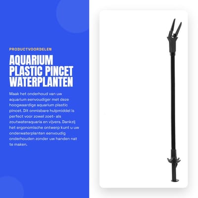 Dailygoods- Aquarium Pincet 50 cm - Waterplantenklem - Onderwaterplanten Onderhouden - Ergonomisch Ontwerp - Duurzaam Kunststof - Eenvoudig in Gebruik - Plantenklem