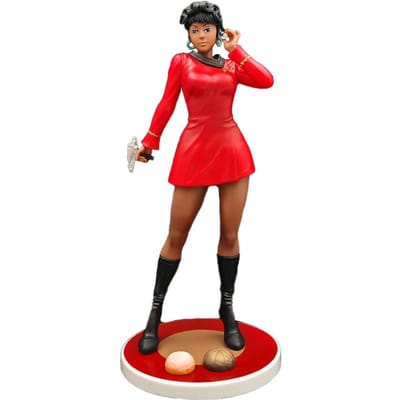 Anime Figuur Star Trek communicatieofficier Uhura StarCraft staande houding figuur desktopmodel ornament Kerstspeelgoed red