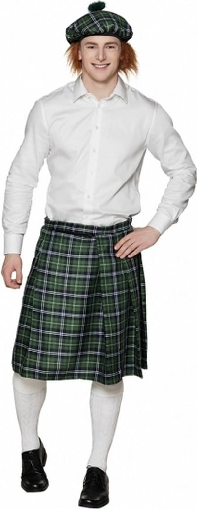 Boland Schotse rok - groen - kilt - heren - M/XL - schotland - carnaval