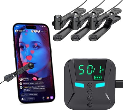 4-in-1 Auto Clicker voor iPhone & iPad – Scherm Apparaat Automatische Tapper voor Android & iOS – Gesimuleerde Vinger Continu Klikken, Instelbare Snelheid Fysieke Clicker – Geschikt voor Spellen, Live Uitzendingen Likes, Beloningen