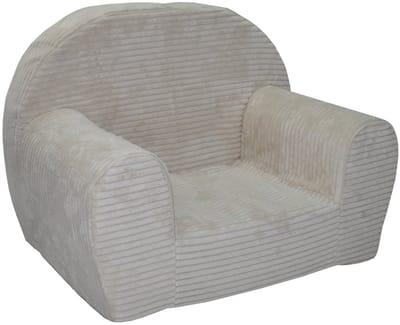 Kinderfauteuil - LINCOL - beige - corduroy - comfortabel en wasbaar