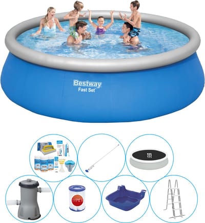 Fast Set Rond 457x122 cm - Deluxe Zwembad Deal