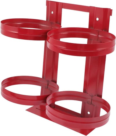 Brandblusser Beugel - Brandblusserrek Auto - Veiligheid Bevestigen - Stevig Metaal - 32x27cm - Rood