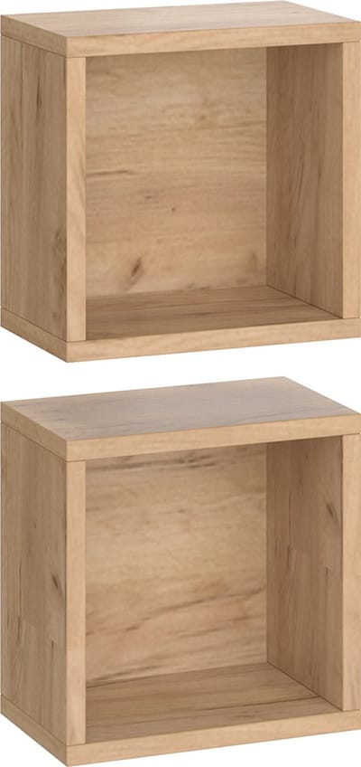 Vicco Senyo Badkamerkast – 25 x 25 cm Set van 2 Krachtige eik goud