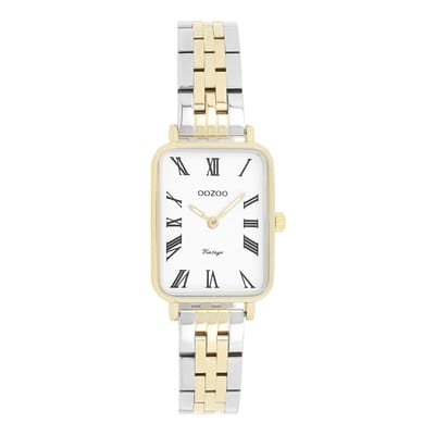 OOZOO Vintage series - Goudkleurige horloge met roestvrijstalen armband roestvrijstalen armband - C20411