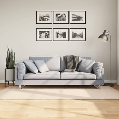 vidaXL - Vloerkleed - HUARTE - laagpolig - zacht - wasbaar - 100x200 - cm - beige