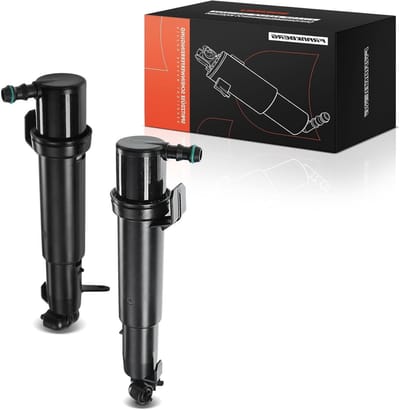 Koplampreiniging Sproeiers - Watersproeiers Links Rechts - Koplampen Reinigen - Directe Vervanging - 23 x 10 x 16 cm - Zwart