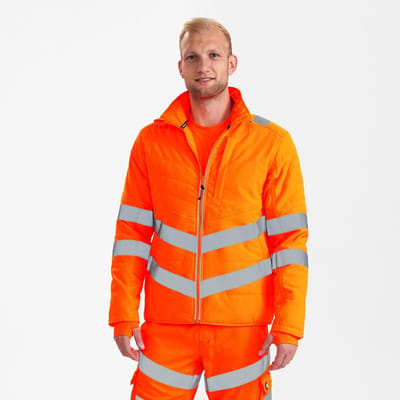 Engel Safety gewatteerde jack 1159-158 - Hi-vis Orange - XS