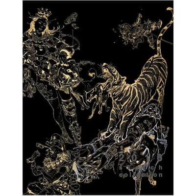 Illustratieboek 2018 Schets Collectie, Kim Jung Gi, Engelse editie black