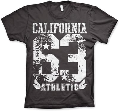 Hybris California 63 sport-T-shirt donkergrijs