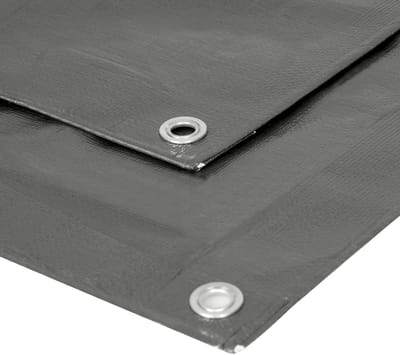 Dekzeil waterdichte 180g/m² 2x3m-dekzeilen regendicht en UV-bestendig voor boot houtAutotreinenschepen - Grijs