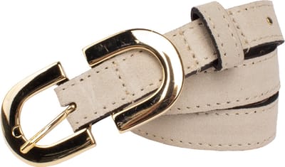 Legend Dames - Leren riem - Crème - 80cm