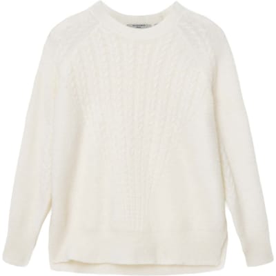 AllSaints Kit Crew Neck Chalk White Taglia: XS | Maglioni a maglia Outlet | Donna | Bianco