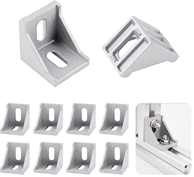 Aluminium Profielen Set 40 x 40 cm met Hoekconnector en Bevestigingsmateriaal