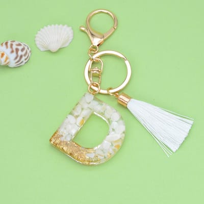 Letter Sleutelhanger A-Z – Luxe Initialen Sleutelhanger met Pompon & Kwastje – Tashanger voor Dames & Meisjes – Accessoire voor Sleutelbos, Handtas, Rugzak & Autosleutel – Persoonlijk Cadeau voor Vrouw, Moeder, Dochter & Vriendin