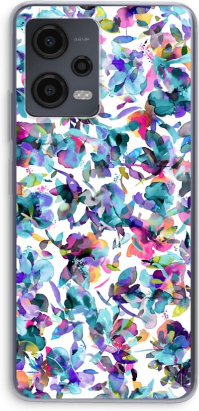 Case Company® - Hoesje geschikt voor Xiaomi Redmi Note 12 hoesje - Hibiscus Flowers - Soft Cover Telefoonhoesje - Bescherming aan alle Kanten en Schermrand