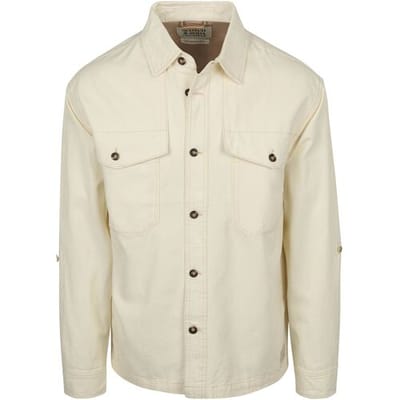 Blazer Scotch &amp; Soda Overshirt Cotton Linen Ecru