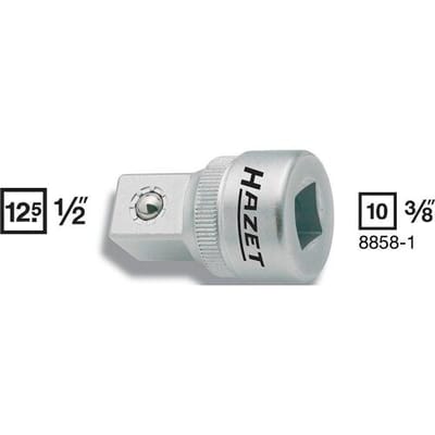 Hazet 8858-1 8858-1 Dopsleuteladapter 3/8 inch Aandrijving 3/8 (10 mm) 36 mm 1 stuk(s)