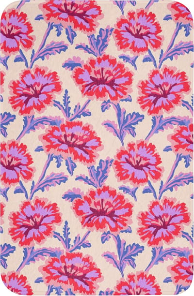 WC mat 40x60 cm - Antislip - Bloemen - Patroon - Meerkleurig - Toiletmat - Vloermat - Douchemat - Toilet tapijt - Toiletmatten