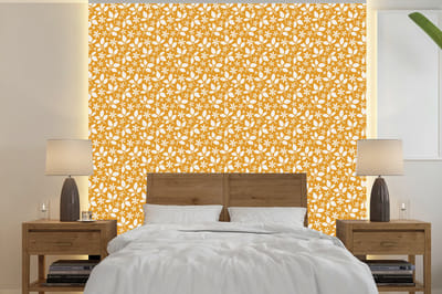 Behang - Fotobehang Patronen - Bladeren - Bloemen - Breedte 240 cm x hoogte 240 cm